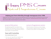 Tablet Screenshot of happypmscream.com